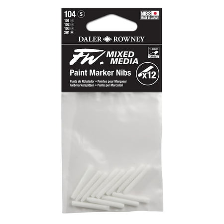 UPC: 5011386108780 | Daler-Rowney FW Marker Nib Set 4  3mm Chisel  12-Pieces