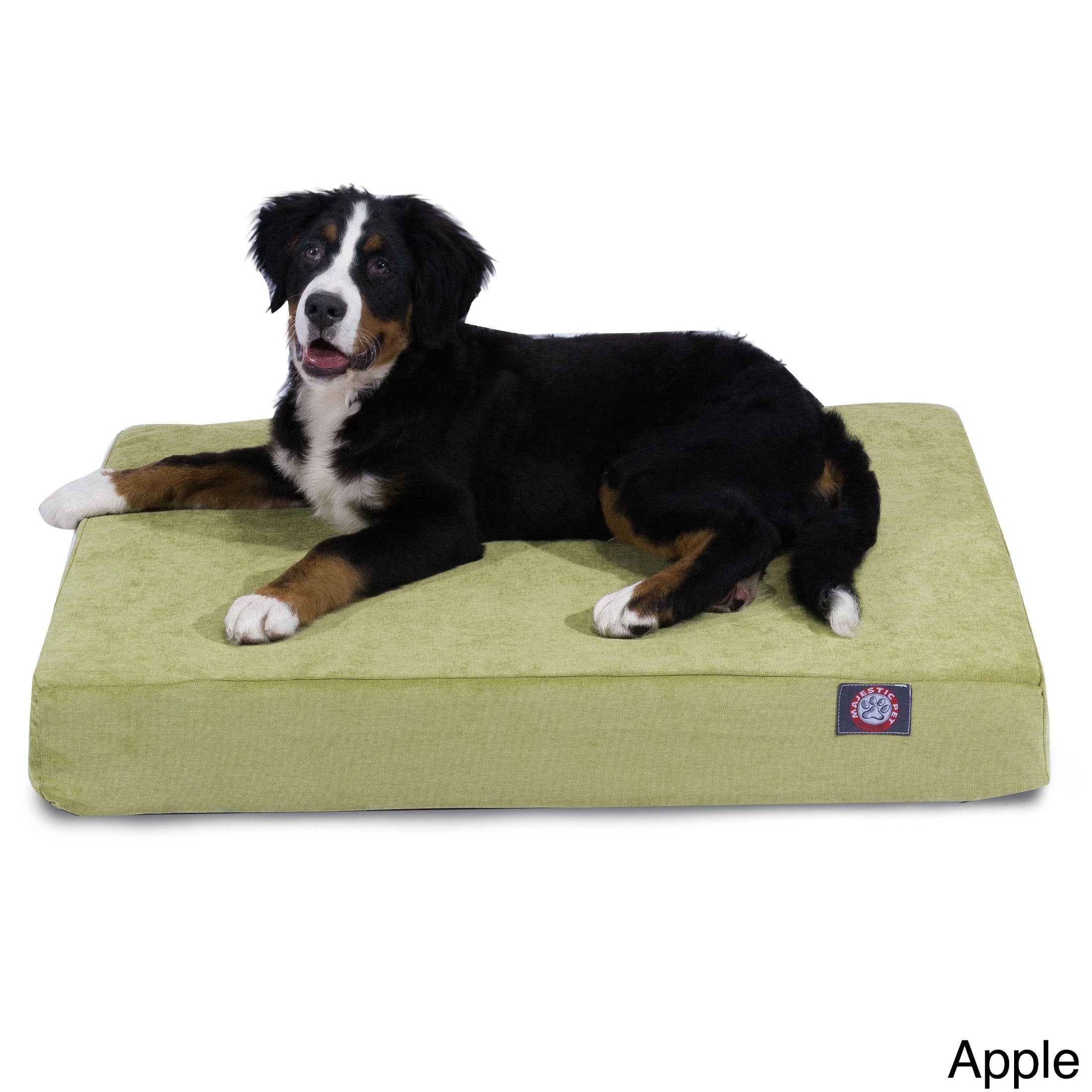 Majestic Pet | Villa Velvet Shredded Memory Foam Rectangle Pet Bed For Dogs, Removable Cover, Azure, Large