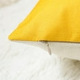 thumbnail image 4 of Throw Pillow Covers 18x18 Set of 4 Farmhouse Yellow Pillow Covers Cushion Cases Decorative Pillowcases for Sofa Couch Living Room Outdoor Home Decor (Yellow, 18" x 18"), 4 of 6