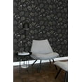 thumbnail image 5 of ESTA Home Cynara Charcoal Scandinavian Floral Wallpaper, 20.9-in by 33-ft, 5 of 6