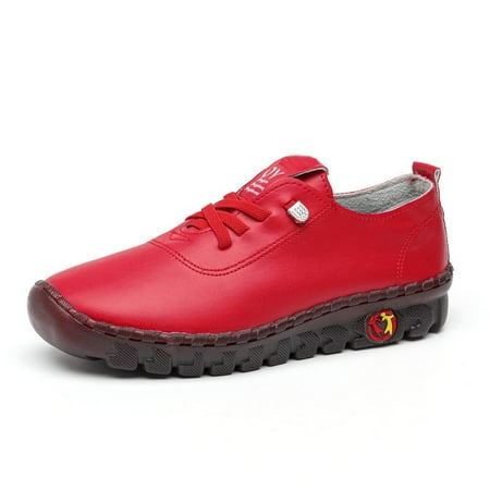 

Cathalem Casual Shoes Women Comfortable Soft Sole Mother Shoes Fashion 2022 Flat Walking Shoes For Womens Open Toe Wedge Sandals Red 6.50
