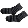 thumbnail image 1 of Calcetines de invierno Qarigey 5 pares hombre media pantorrilla Rayas negras, 1 of 1