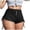 Black, variant on Adjustable Side Ties Booty Yoga Shorts for Women Tummy Control Running Workout Stretch Shorts Grey XXL