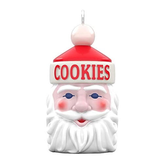 Hallmark Keepsake Christmas Ornament 2020, Mini Cute Lil' Cookie Jar Santa, 0.99"