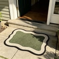 thumbnail image 7 of Small Area Rug, Non-Slip Rubber Backing Washable Doormat, Fade Resistant, Absorbent for Living Room Laundry, Green 23.6*15.8In, 7 of 7