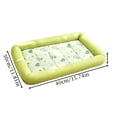 thumbnail image 2 of Ice Silk Cooling Mat for Dogs, Cooling Cat Bed, 36X24 In, Pet Cooling Pad, Indoor Surface Sleeping, Warm Weather, Sage Green, 1 Pc, 2 of 6