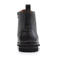 thumbnail image 4 of Polar Fox Brooke MPX806061 Woolen and Synthetic Leather Lace-up Fashion Chukka Boots with Zipper Closure, in Black & Wool, Men's Size 8.5, 4 of 8