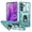 Green, variant on for Samsung S25 FE Case,With Slide Camera Cover,Metal Kickstand Holder Heavy Duty Shockproof Phone Cover For Galaxy S25 FE 6.7"(Green/Pink)