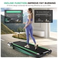 thumbnail image 3 of Simpfree 2 in 1 Walking Pad Treadmill with Handles, Under Desk Treadmill with Incline, LED Touch Screen, Remote Watch,Wide Running Area, 0.6-7.5MPH, 3 of 9