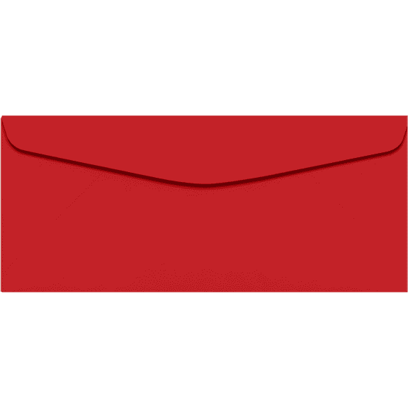 LUXPaper #9 Regular Envelopes, 3 7/8 x 8 7/8, Ruby Red, 50/Pack