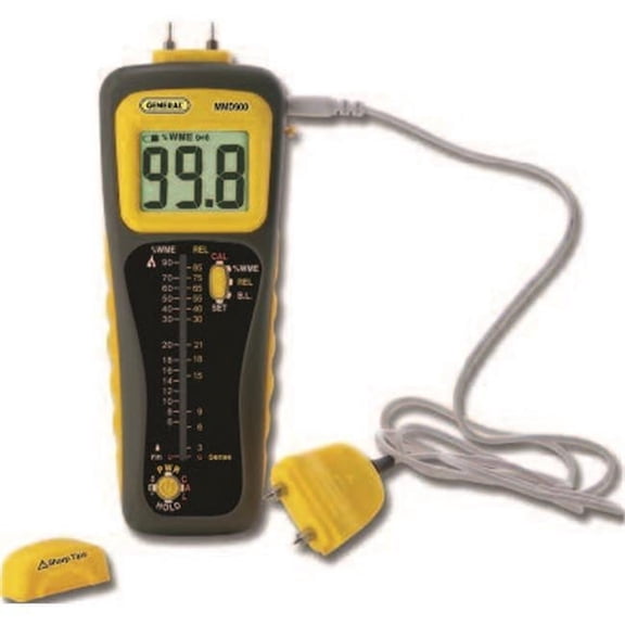 General Tools & Instruments MMD900 Pin-Pinless Deep Sensing Moisture Meter With Remote Probe