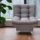 thumbnail image 2 of Sillón Individual Moderno Ocasional Reclinable 3 posiciones NORVAL  estructura de madera patas metálicas tela de Lino, 2 of 8