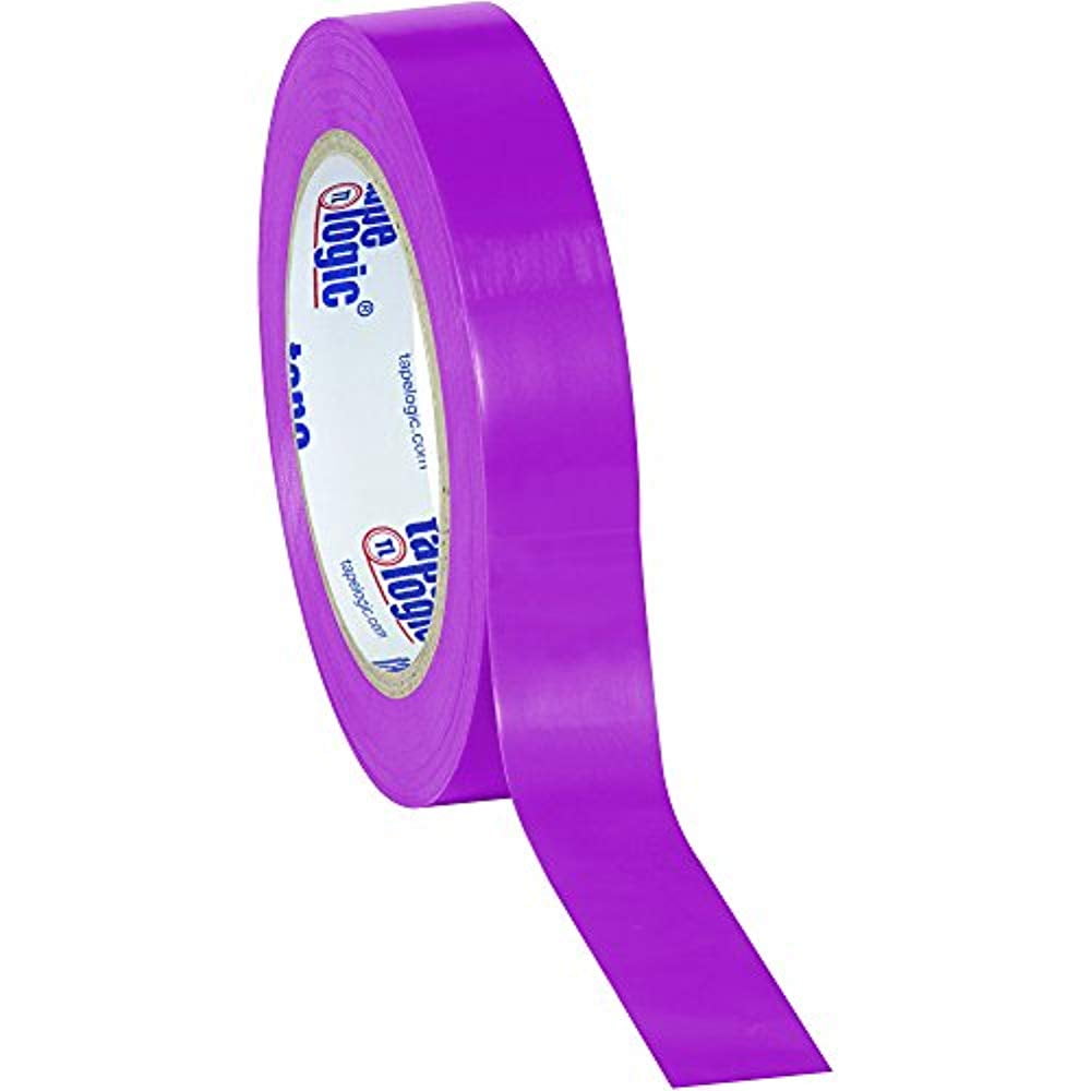 Tape Logic Purple Solid Vinyl Safety Tape 1" x 36 Yard Roll (3 Pack)