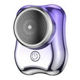 thumbnail image 2 of Mini Rasoir Électrique, Rechargeable Voyage, Léger, Design Étanche, pour Hommes, Taille Compacte, Chargement Usb, Usage Cadeau à Domicile, Lames en Acier Inoxydable, Portable, Voyage, Ihhxbz / Violet, 2 of 7