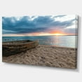 thumbnail image 3 of Design Art - Rusty Row Boat on Sand at Sunset, 3 of 3