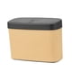 thumbnail image 4 of Mini bote de basura para coche, bote de basura universal para coche, cubo de basura de cuero PU para coche Beige, 4 of 9