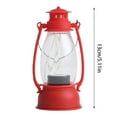 thumbnail image 3 of HJQEQVD Vintage Style Red Hurricane Lantern with 12 Led Light Output and Dimmer Switch Battery Operated Hanging Lantern for Indoor and Outdoor Vintage Home Decor, 3 of 3
