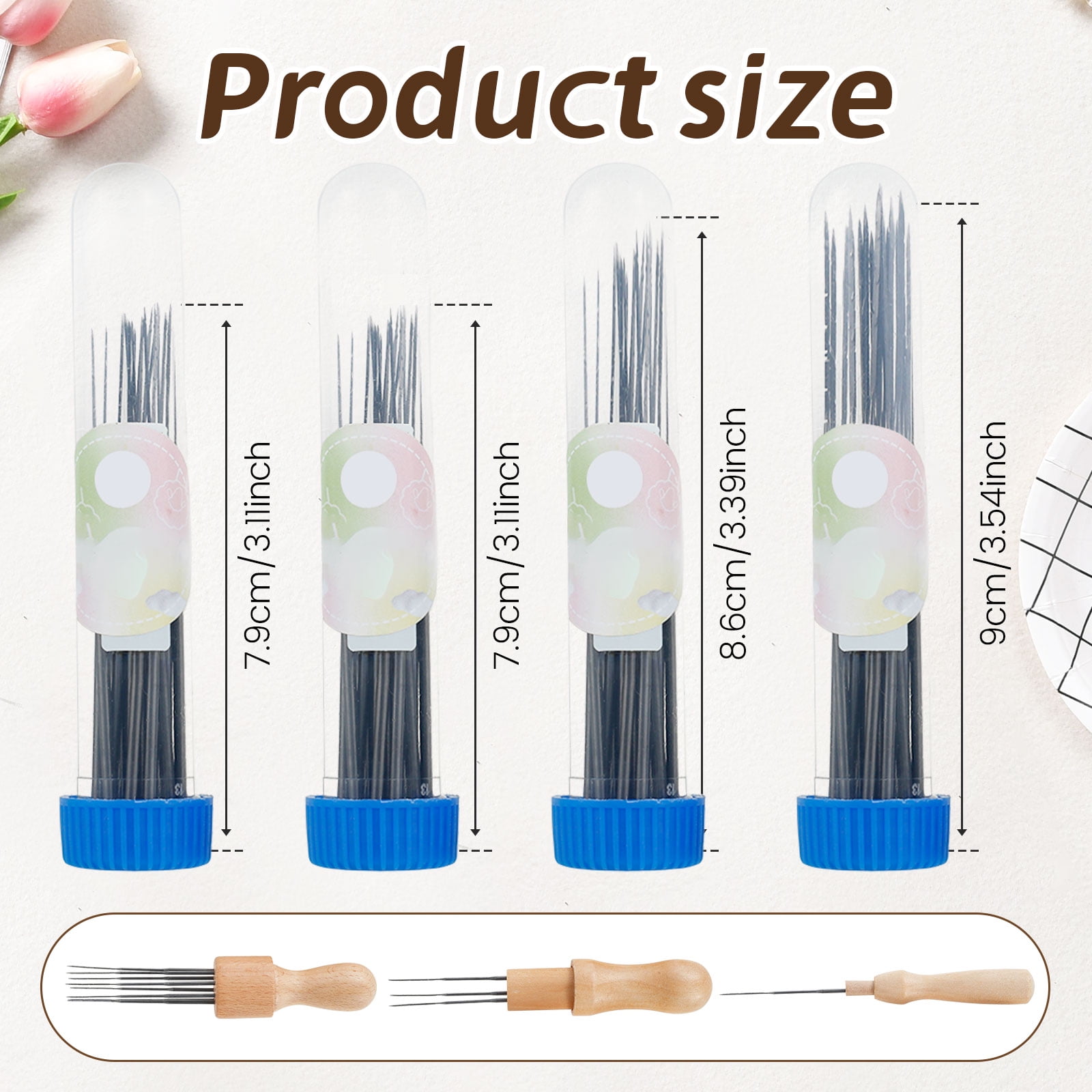 LINFANG 113Pcs Needle Felting Tool Kit DIY Wool Felt Needling Tool Kit Needle Felt Starter Kit DIY Needle Felting Supplies Complete Needle Felting Kit with Wool Felt Pad for Beginners