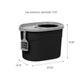 thumbnail image 7 of IRIS Oval Top Entry Cat Litter Box with Litter Catching Lid, Privacy Walls and Scoop, Black/Gray, 7 of 7