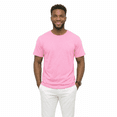 thumbnail image 3 of Access Men's Heavyweight Short Sleeve Cotton Crew Neck T-Shirt (Pack of 3) (LT Pink, X-Large) AT35, 3 of 9