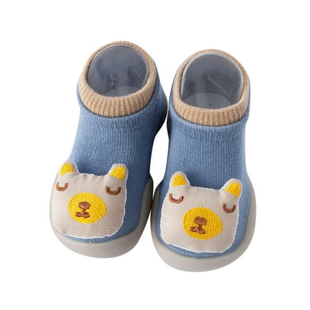 

Zlekejiko Summer And Autumn Comfortable Toddler Shoes Cute Pig Bear Pattern Solid Color Children Mesh Breathable Comfortable Floor