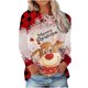 thumbnail image 2 of Puntoco, camiseta de manga larga suelta con cuello redondo y estampado informal a la moda de verano para mujer, blusa, Jersey Puntoco Puntoco-1875, 2 of 6