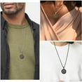 thumbnail image 3 of Jewmon Pentagram Pentacle Necklace for Men Women Unisex Celtic Crescent Moon Wiccan Jewelry Gift, 3 of 8