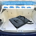 thumbnail image 5 of Dog Car Seat for Medium Dog, Small Pets Car Booster with Waterproof Pad Folding Pet Basket for Puppy Cat Travel Supplies Half Seat Safety with Harness Attachment- Black, 5 of 6