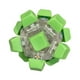thumbnail image 4 of Pelota antiestrés con teclado para dedos, regalo para fiestas, teclado antiestrés con clicker para pasar Verde brillante, 4 of 9