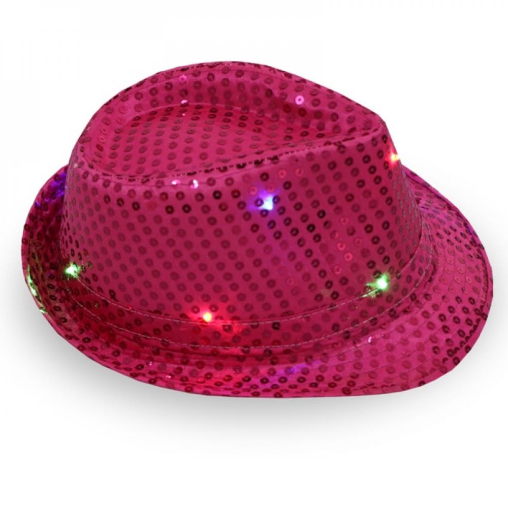 ZDMATHE Fashion Fedoras Shiny Jazz Hat 