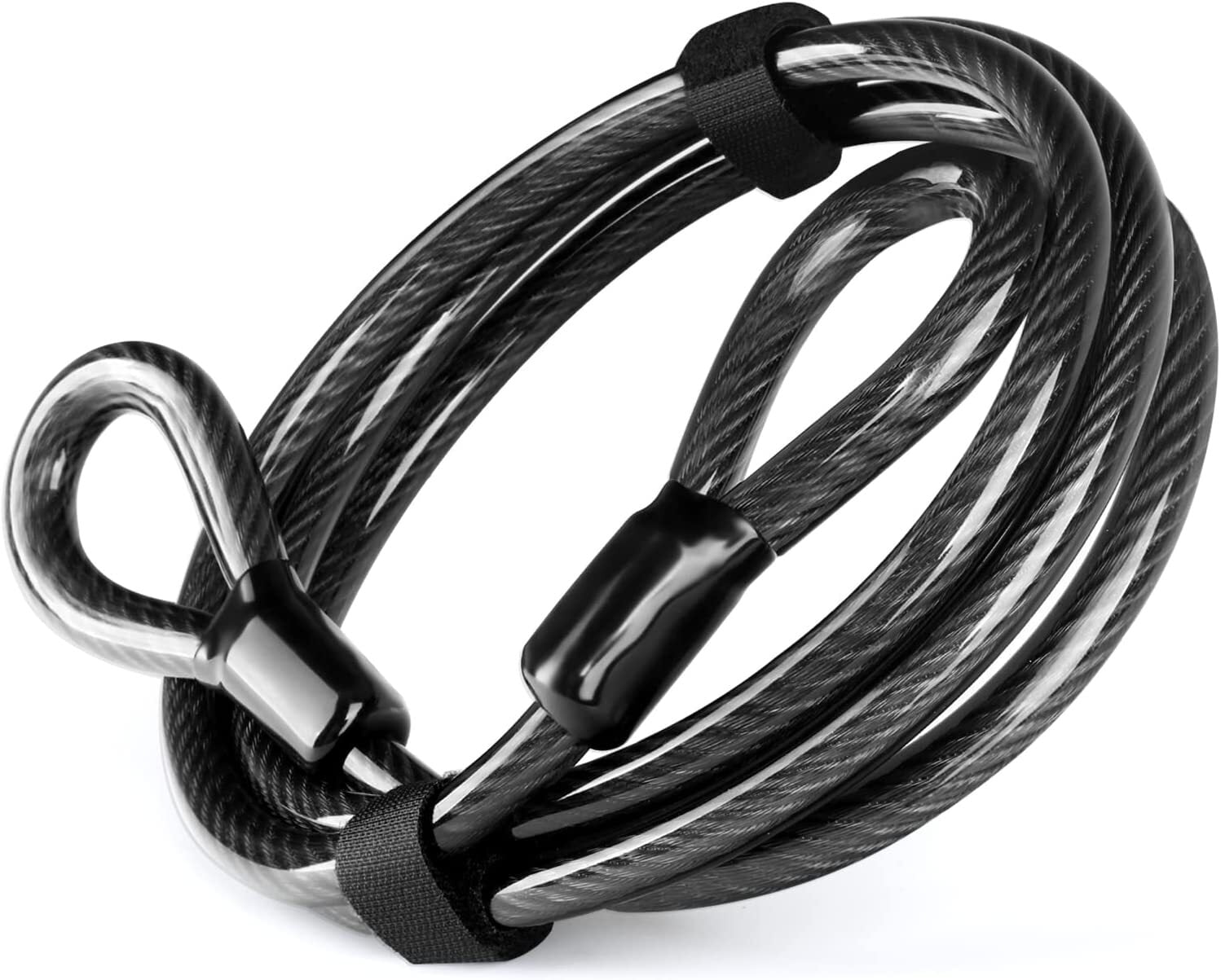 30FT HeavyDuty Security Cable, 12mm thickVinyl Coated Braided Steel