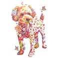 thumbnail image 1 of Cuadros Decorativos Bordado completo Hilo de algodón ecológico 11CT Impreso Flor Perro Punto de cruz (SZX-C1524 Likrtyny embutido en tela, 1 of 1