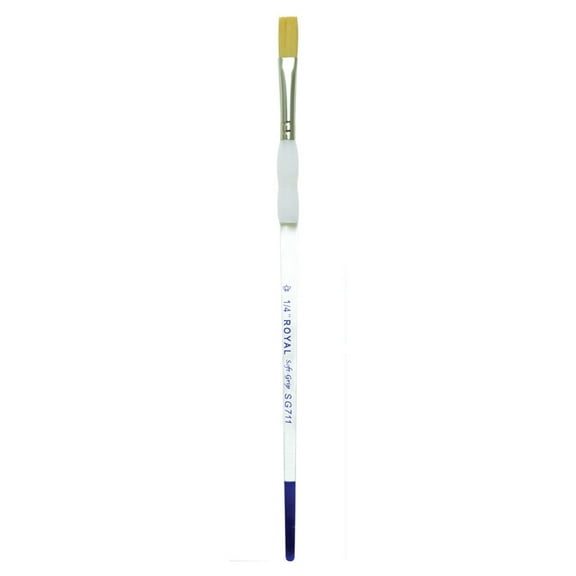 SG711 Series | Soft-Grip™ Standard Handle Gold Taklon Stroke Brush