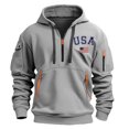 thumbnail image 1 of Men's Casual Long Sleeve Hoodie Spring Autumn Outdoor Comfortable Unique Design Solid Color Pullover Sweatshirt for Large Size, 1 of 2
