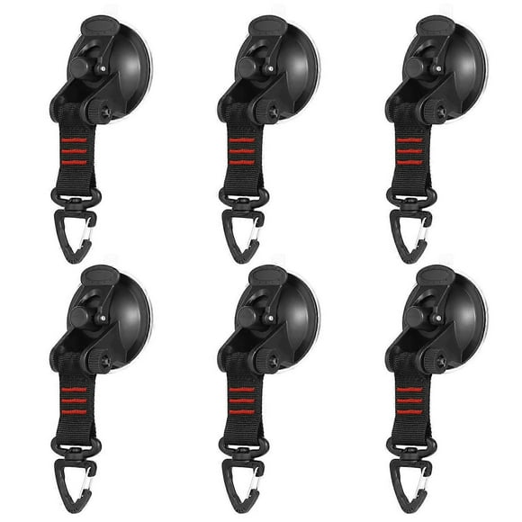 6pcs Suction Cup Hook, Suction Cup Hook, Strong Suction Cup Hook, Glass Suction Cup Clip, Multipurpose Suction Cup Hook