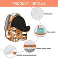 thumbnail image 4 of Papaya Print College Backpack - Fashionable & Roomy Bookbag for Students, Ergonomic Shoulder Straps, Ideal Gift for High School & University, 4 of 6