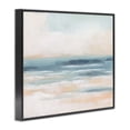 thumbnail image 4 of Stupell Industries Pastel Beach Coast Landscape Painting Black Framed Art Print Wall Art, 20 x 16, 4 of 10