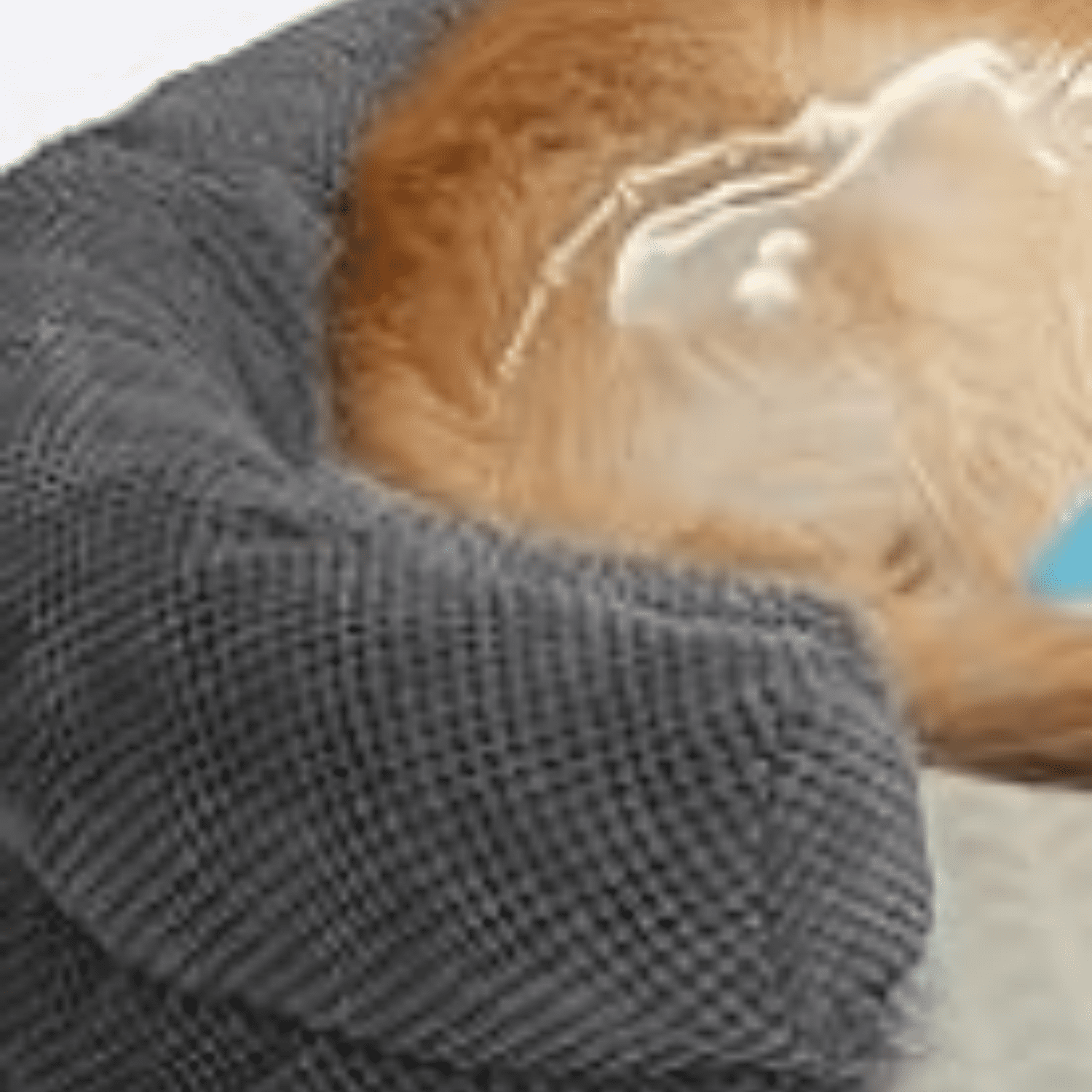 Orthopedic Dog Bed for Medium Dogs, Oval Dog Couch Bed with Sides Soft Calming Sleeping Puppy Bed Durable Pet Cuddler with Anti-Slip Bottom, M