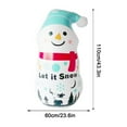 thumbnail image 2 of PPgejGEK Christmas Inflatable Snowman Tumbler Pvc Santa Decoration Props Sandbag Toy Santa Claus Decoration for Outdoor Yard Holiday Decor, 2 of 2