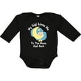 thumbnail image 3 of Inktastic Gigi Loves Me to the Moon and Back Boys or Girls Long Sleeve Baby Bodysuit, 3 of 5