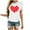 White, variant on Babysbule Womens Tops, Women Couples Lover Valentine's Day Short Sleeve Love Letter Print T Shirts Tops