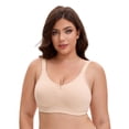thumbnail image 4 of Unique Bargains Women's Pocket Bra for Silicone Breast Forms Minimizers Beige 42 D, 4 of 6