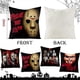 thumbnail image 2 of 4Pcs Horror Classic Movie Characters Pillow Covers, 18 x 18 Inch Halloween Friday The 13th Throw Pillow Case Linen Decorative Square, 2 of 4