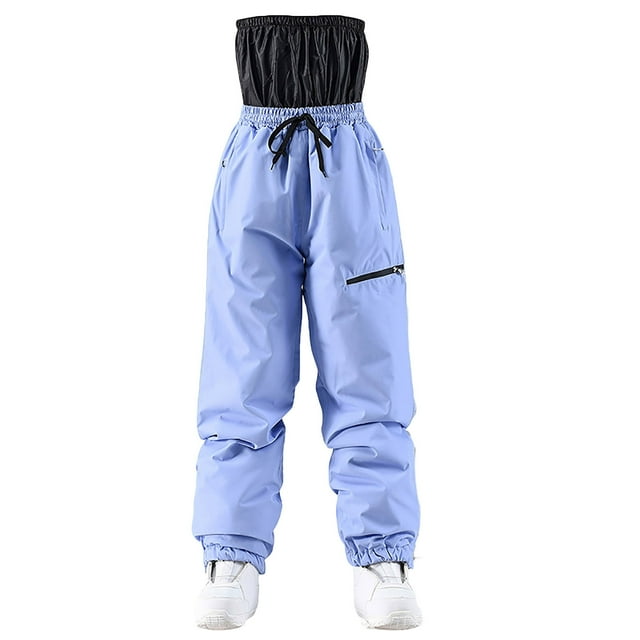 Tidyack,Insulated Ski Pants, Windproof Snowboard Pants, Waterproof Breathable, Men's Large Size, Dual-Layer Design, For Skiing Snowboarding, High-Performance Outdoors Gear, Durable Nylon Lining,