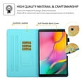 thumbnail image 4 of Dteck Flip Case For Samsung Galaxy Tab A 10.1 inch 2019 Tablet SM-T510/T515, Cute Pattern PU Leather Folio Stand Cover Built-in Card Slots/Stylus Holder Wallet Case, Yellow Butterfly, 4 of 6