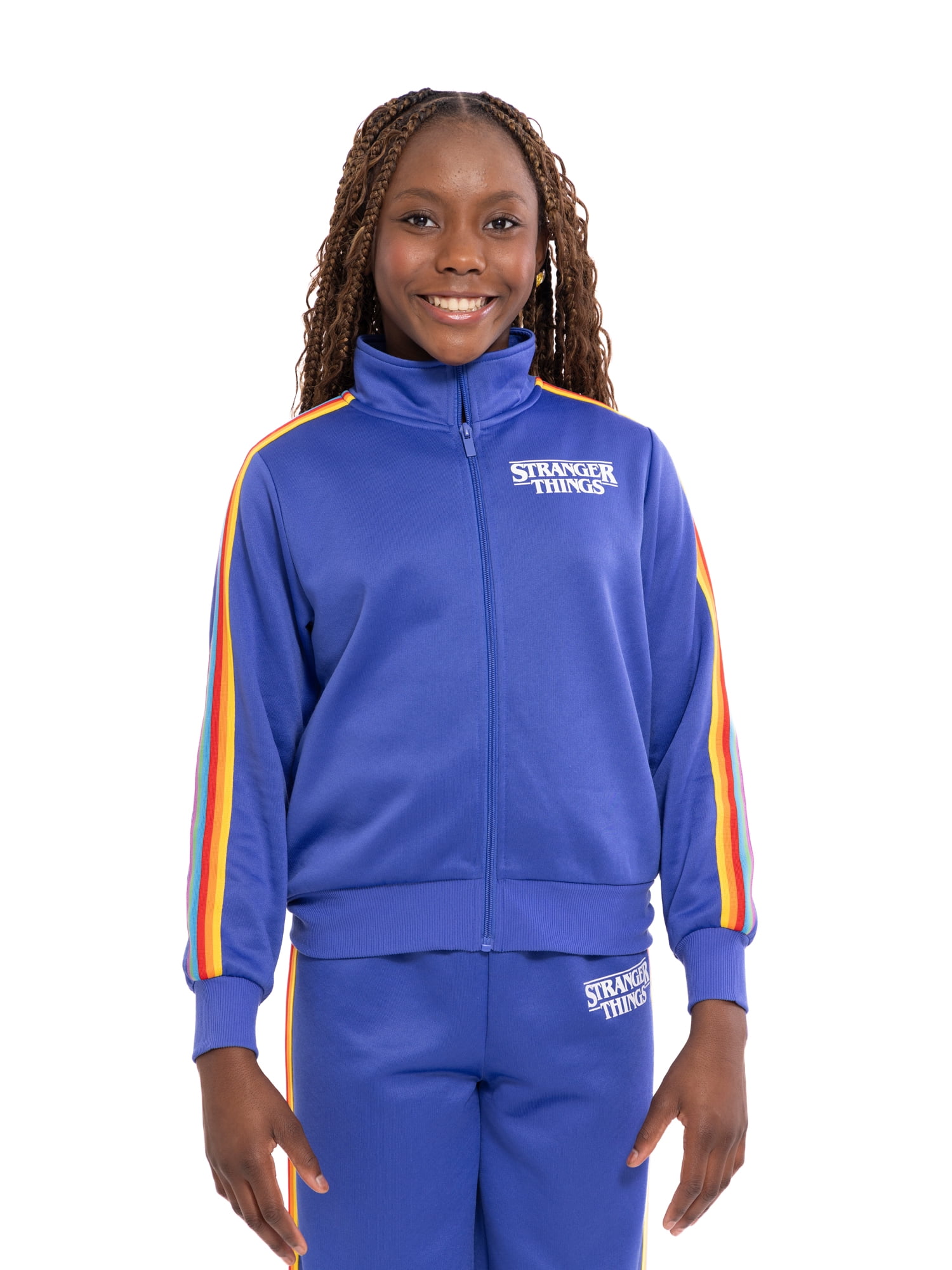 Stranger Things Girls Active Full-Zip Track Jacket, Sizes 4-16