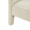 thumbnail image 4 of Christopher Knight Home Modern Barrel Accent Chair 29.9" Chenille Upholstered Armchair with Foam Cushion, Beige, 4 of 9