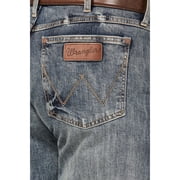 Wrangler Mens 77 Slim Boot Light Wash Jean