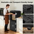 thumbnail image 3 of CAMMOO 95QT Insulated Food Pan Carrier, Catering Food Warmer with Wheels for 6 Full-Size Pans, 304 Stainless Steel Latch, Hot Box for Catering Restaurant Party, 3 of 10