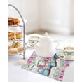 thumbnail image 4 of Spring Kitchen Dish Towels for Drying Dishes Set of 2, Truck Botanical Floral Leaf Butterfly Wooden Grain Waffle Weave Microfiber Hand Tea Bathroom Towels Quick Dry & Absorbent Towel 12x12, 4 of 7